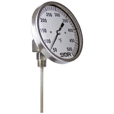 SOR Bimetal Thermometer, Adjustable Angle